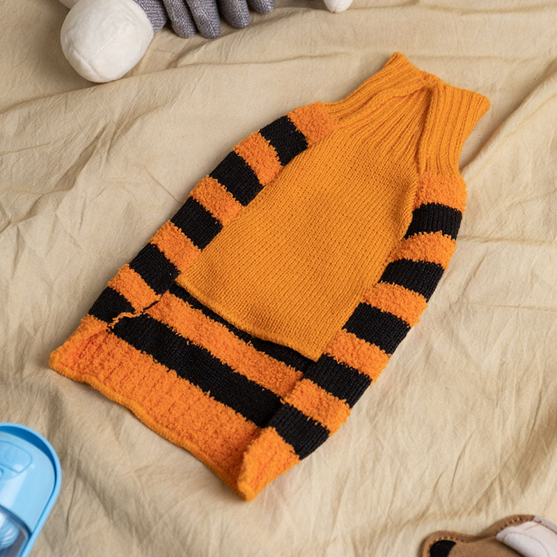 Halloween Dog Pumpkin Sweater Pet Costume Warm Leisure Outfit
